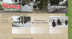 Desktop Screenshot of nisargfarmhouse.com