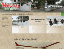 Tablet Screenshot of nisargfarmhouse.com